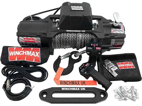 Cabrestante eléctrico Winchmax 13.500 lbs (6.123 kg), Dyneema, remoto doble.