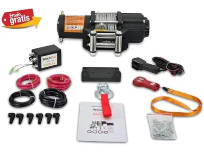 Cabrestante Eléctrico 12V 2000kg - Ideal ATV, Buggies, Remolques