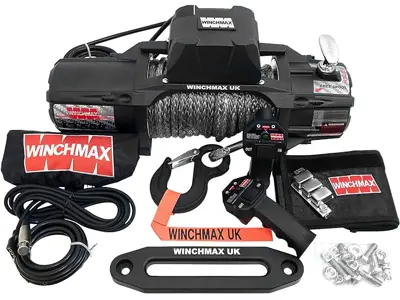 Cabrestante eléctrico Winchmax 13.500lbs 12v. Dyneema, Control remoto inalámbrico.